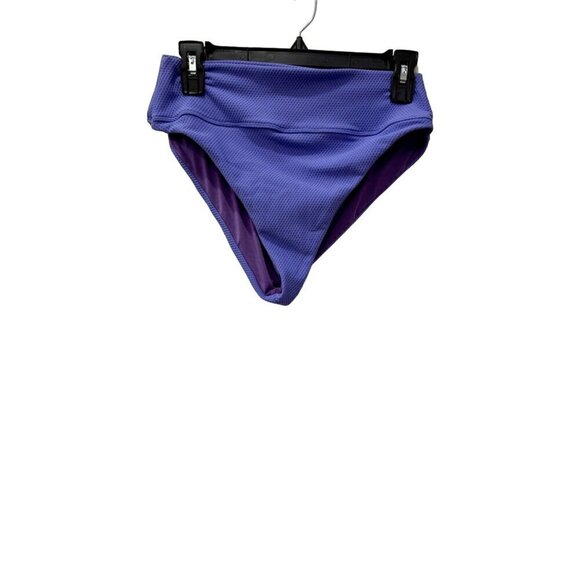 New BEACH RIOT Women's Size L Highway Bikini Bottom Periwinkle Waffle - Picture 1 of 8